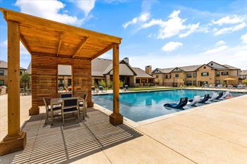 Resort style swimming pool